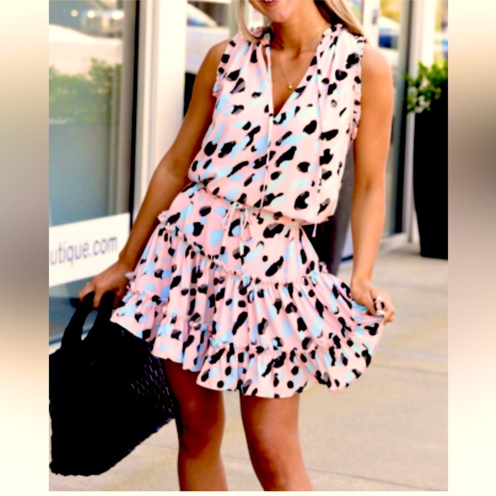 Buddy Love, Fit & Flare Sleeveless Dress w/Secured Drawstring Waist, Size Small